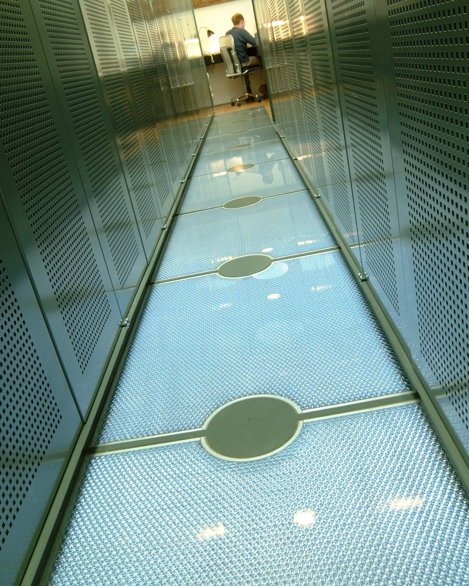 Translucent flooring panels Structural glass flooring